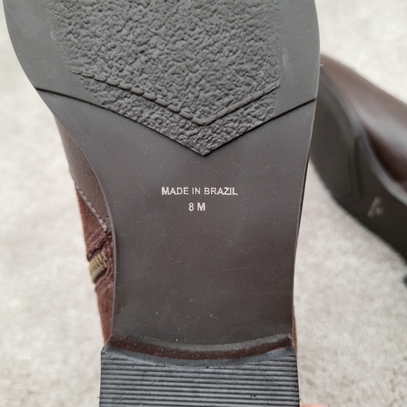 J.Jill Leather Ankle Boots Women brown Size 8 suede Fall Boho - Picture 5 of 7